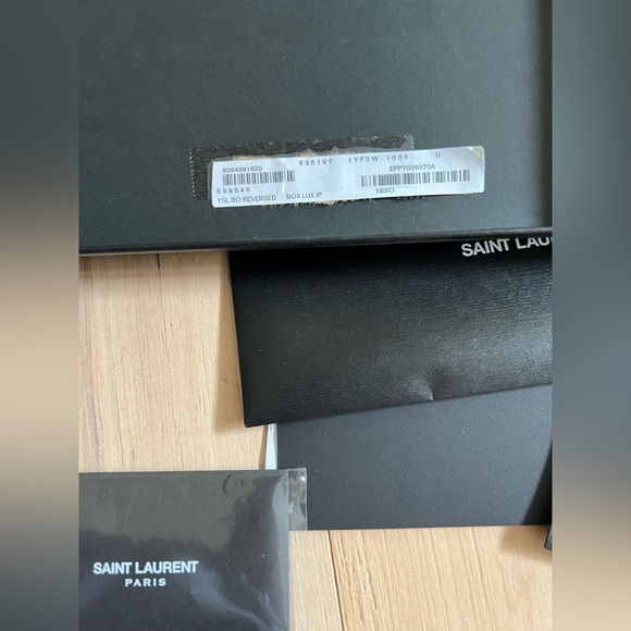 REVERSED satchel in Black Saint Laurent (YSL) with box/receipts - Picture 12 of 16